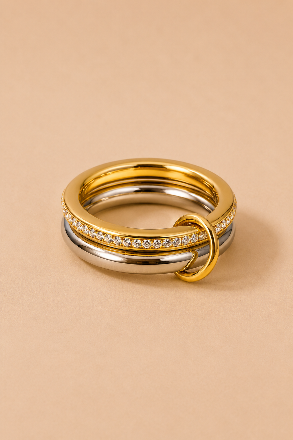 Ring 2 Bandjes Zilver/Goud
