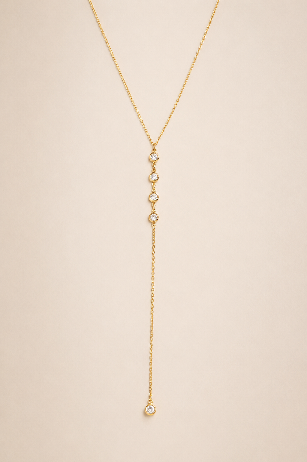Ketting Line Drop Goud