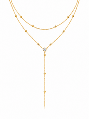 Ketting Layered Drop Goud