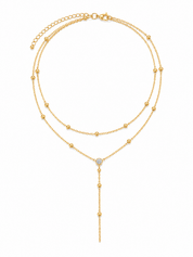 Ketting Layered Drop Goud