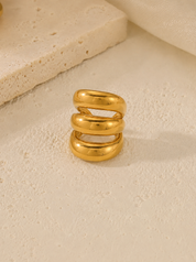 Earcuff Bold Layers Goud
