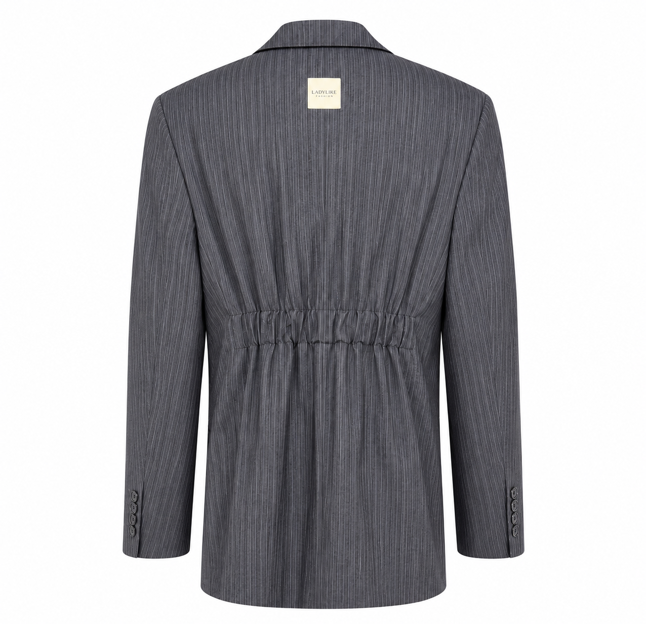 Atelier Series Reworked Blazer Gestreept Grijs