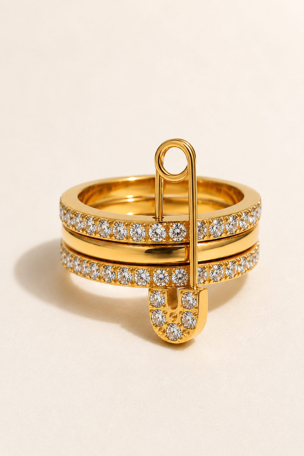 Ring Paperclip Goud