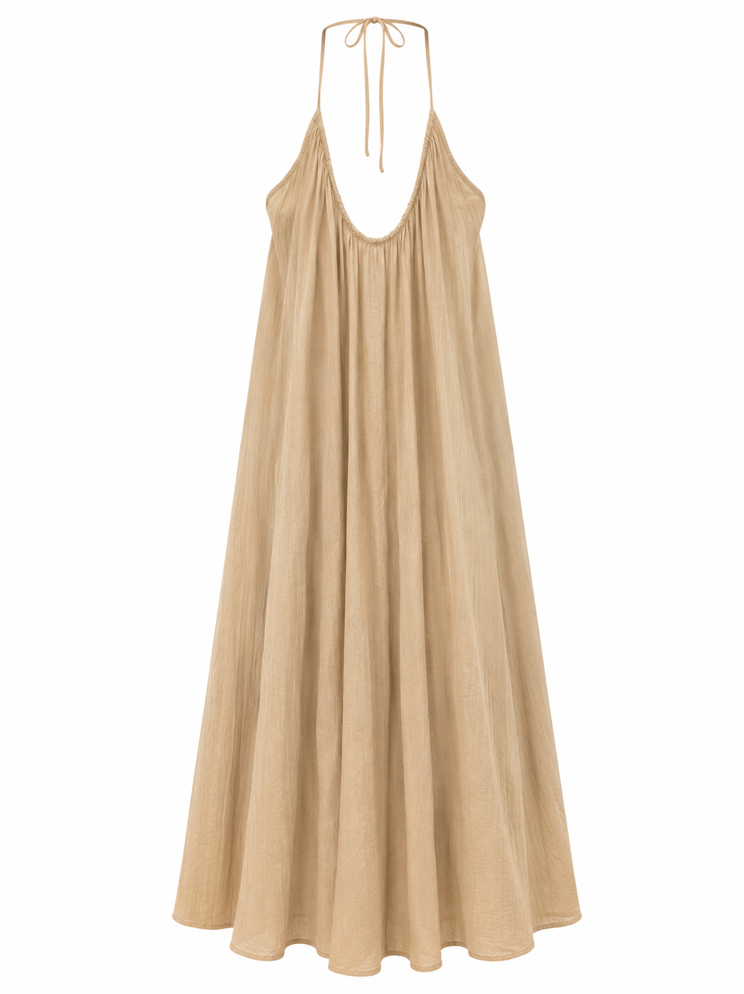 Maxi Jurk Flowy Taupe