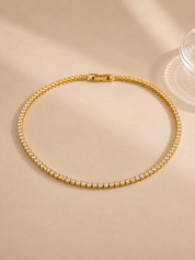 Tennis Ketting Goud