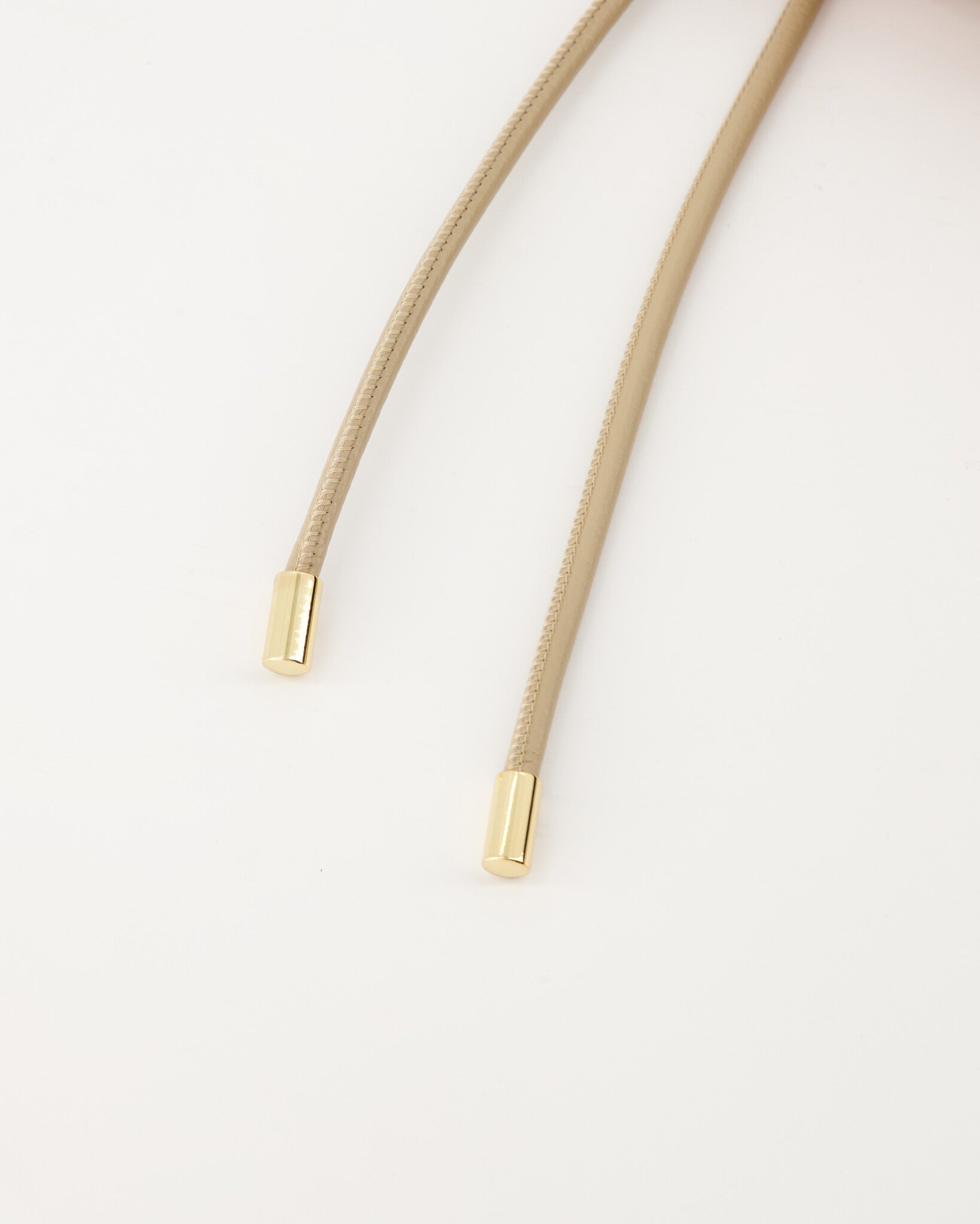 Leren Taille Riem Taupe