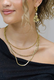 Drie laags schakel ketting  stainless steel waterproof Yehwang Ladylike Fashion