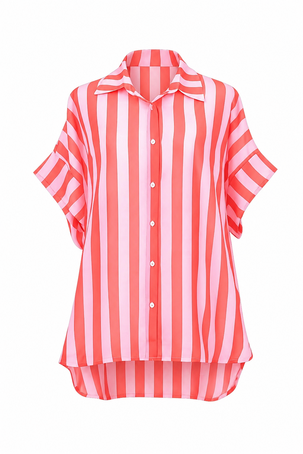 Blouse Strepen Rood
