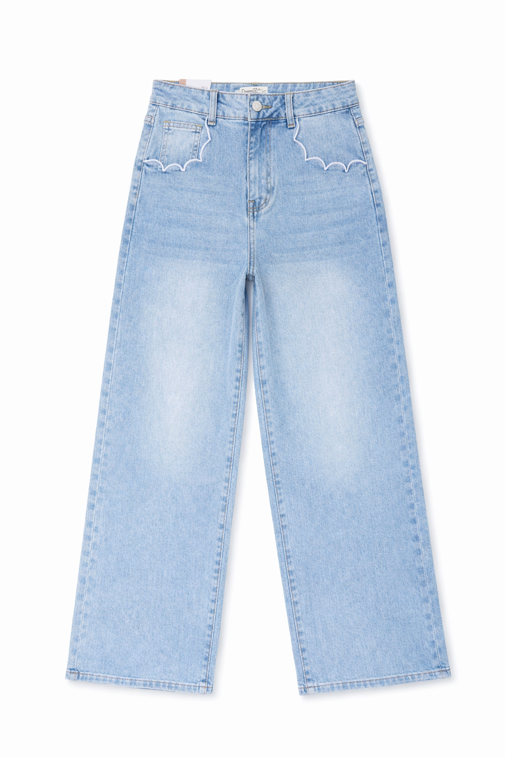 Jeans Wide Leg Stretch Licht Blauw 9197