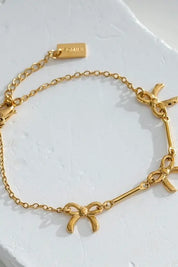 Strikjes Armband Goud