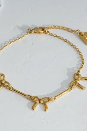 Strikjes Armband Goud