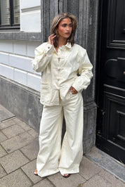 Jeans Extra Wide Fit Barrel Beige