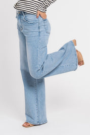 Jeans Wide Leg Stretch Licht Blauw 9197