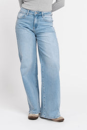 Jeans Wide Leg Stretch Licht Blauw 7386