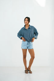 Denim Short Licht Blauw 3502