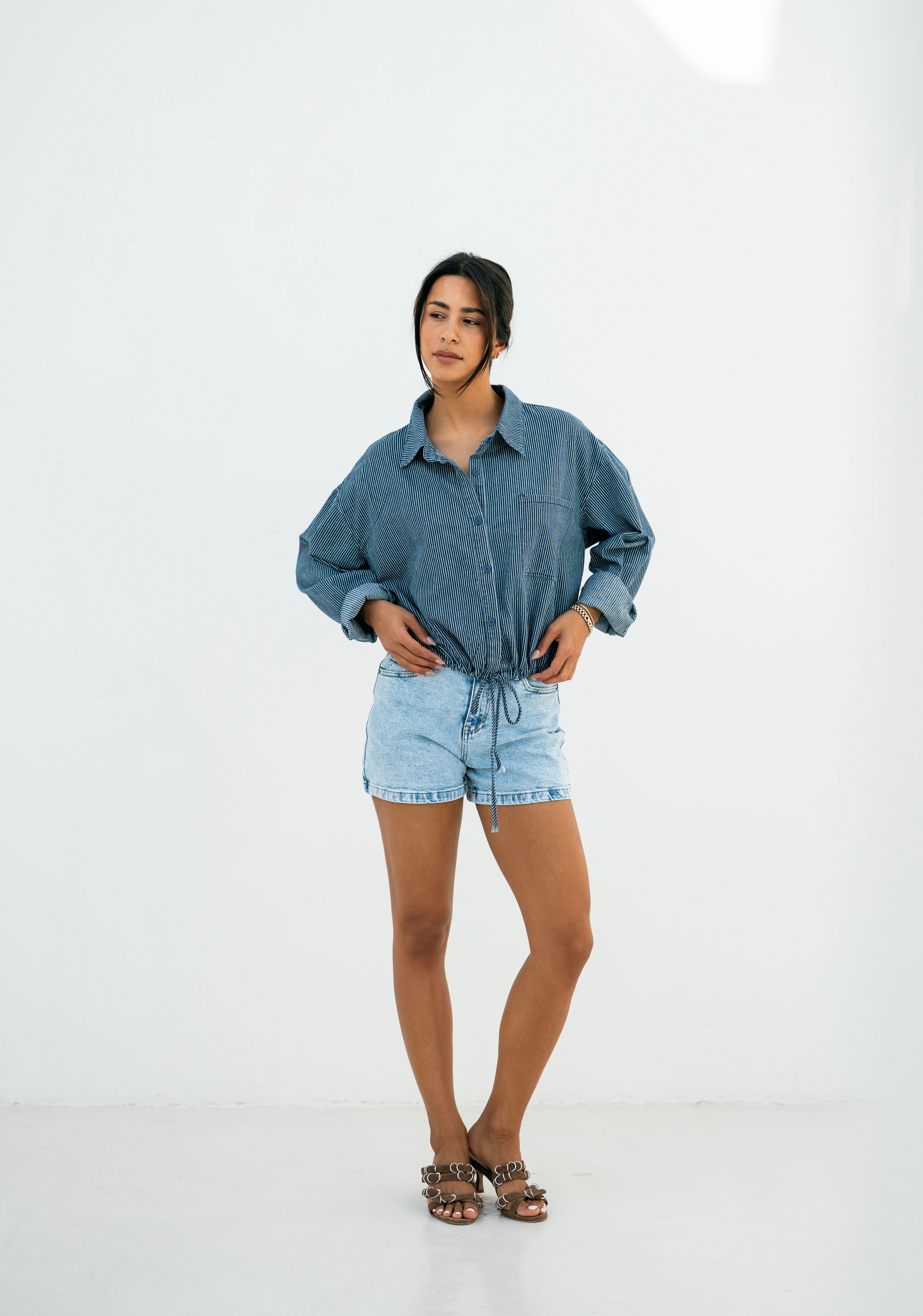 Denim Short Licht Blauw 3502