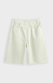 Bermuda Asymmetrische Knoop Beige