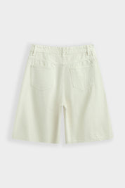 Bermuda Asymmetrische Knoop Beige