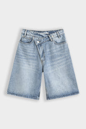 Bermuda Asymmetrische Knoop Licht Blauw