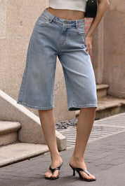 Jorts Denim Licht Blauw