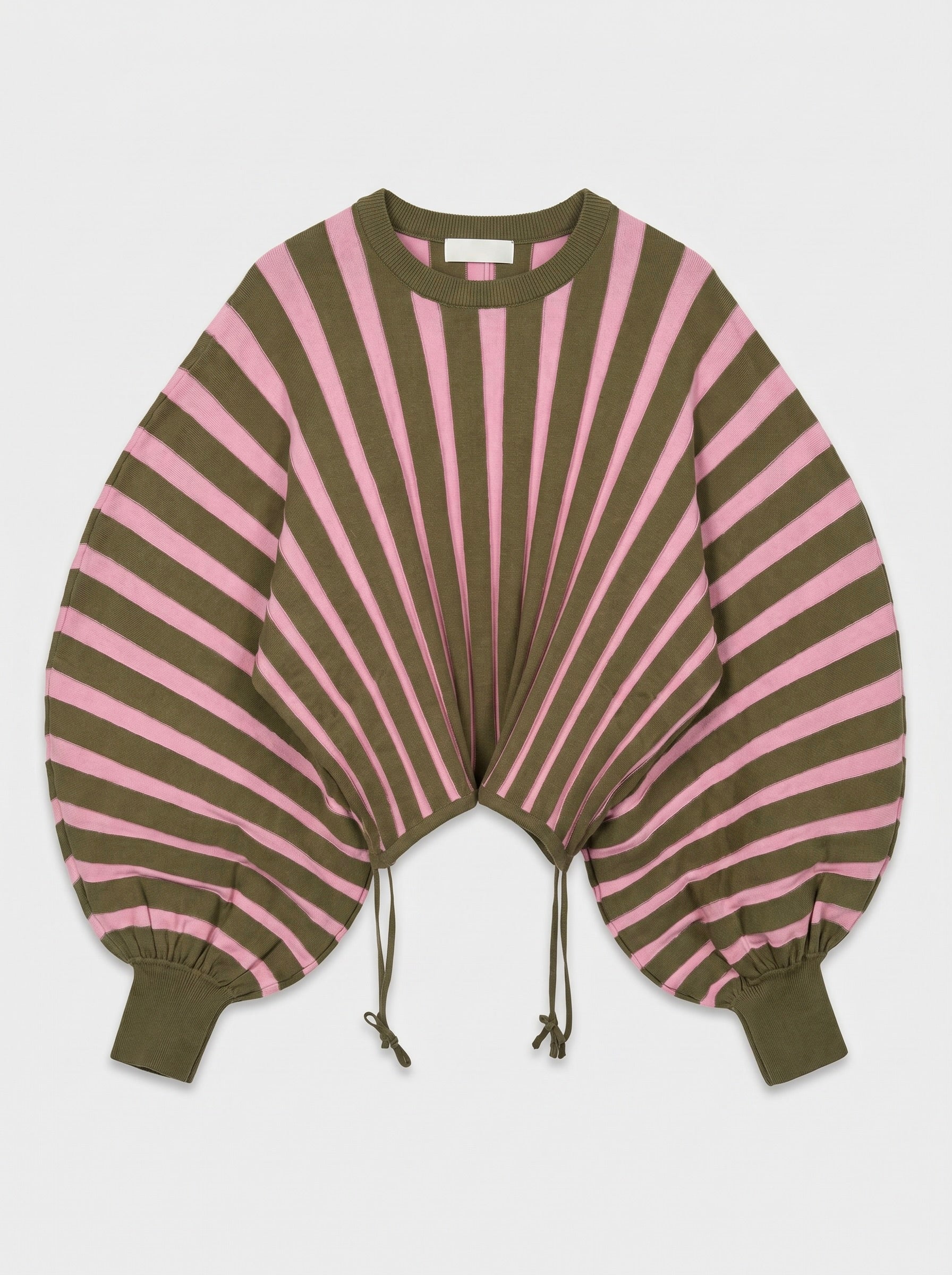Trui Strepen Ballon Fit Roze/Groen