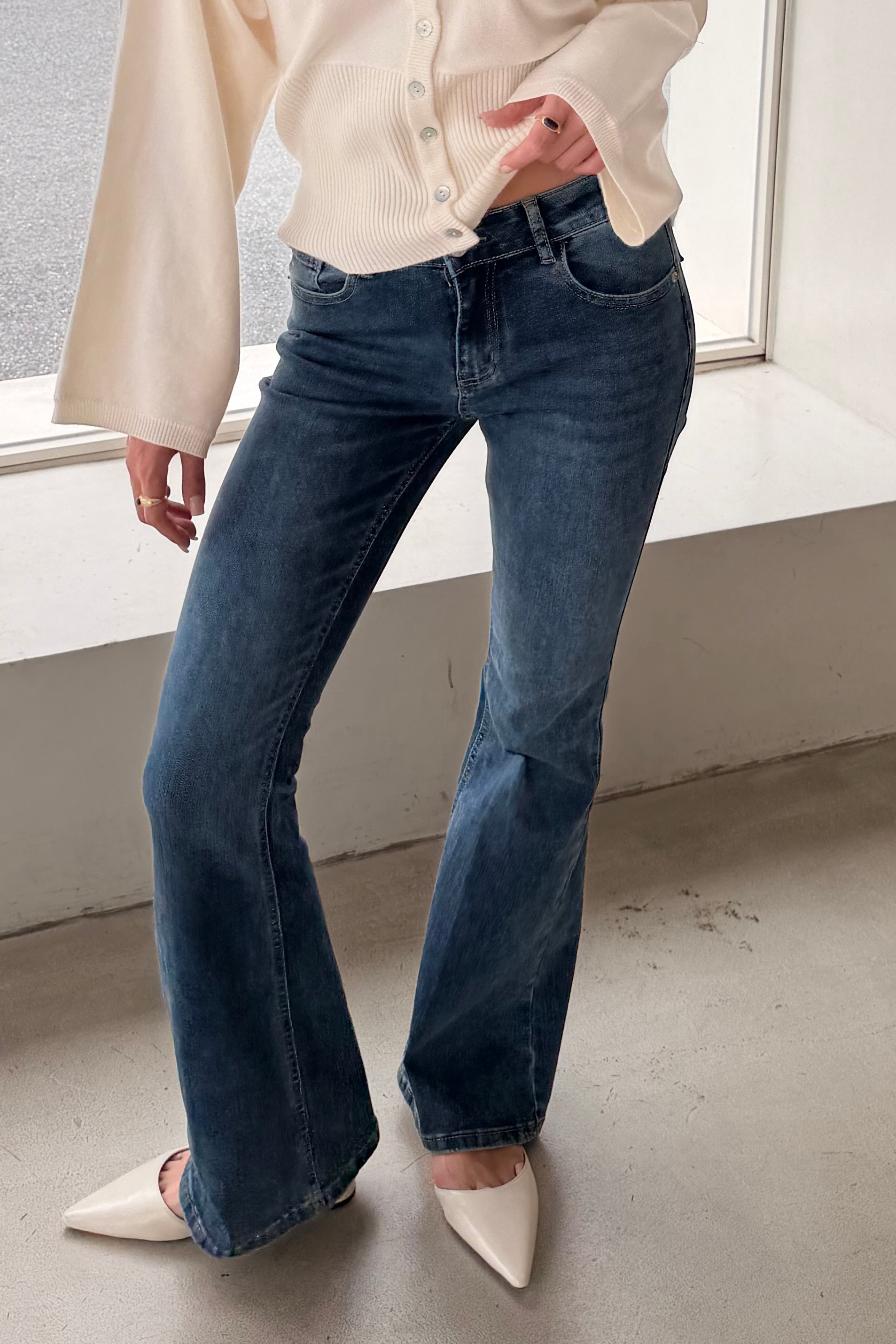 Bootcut Flare Stretch Jeans 5105-1