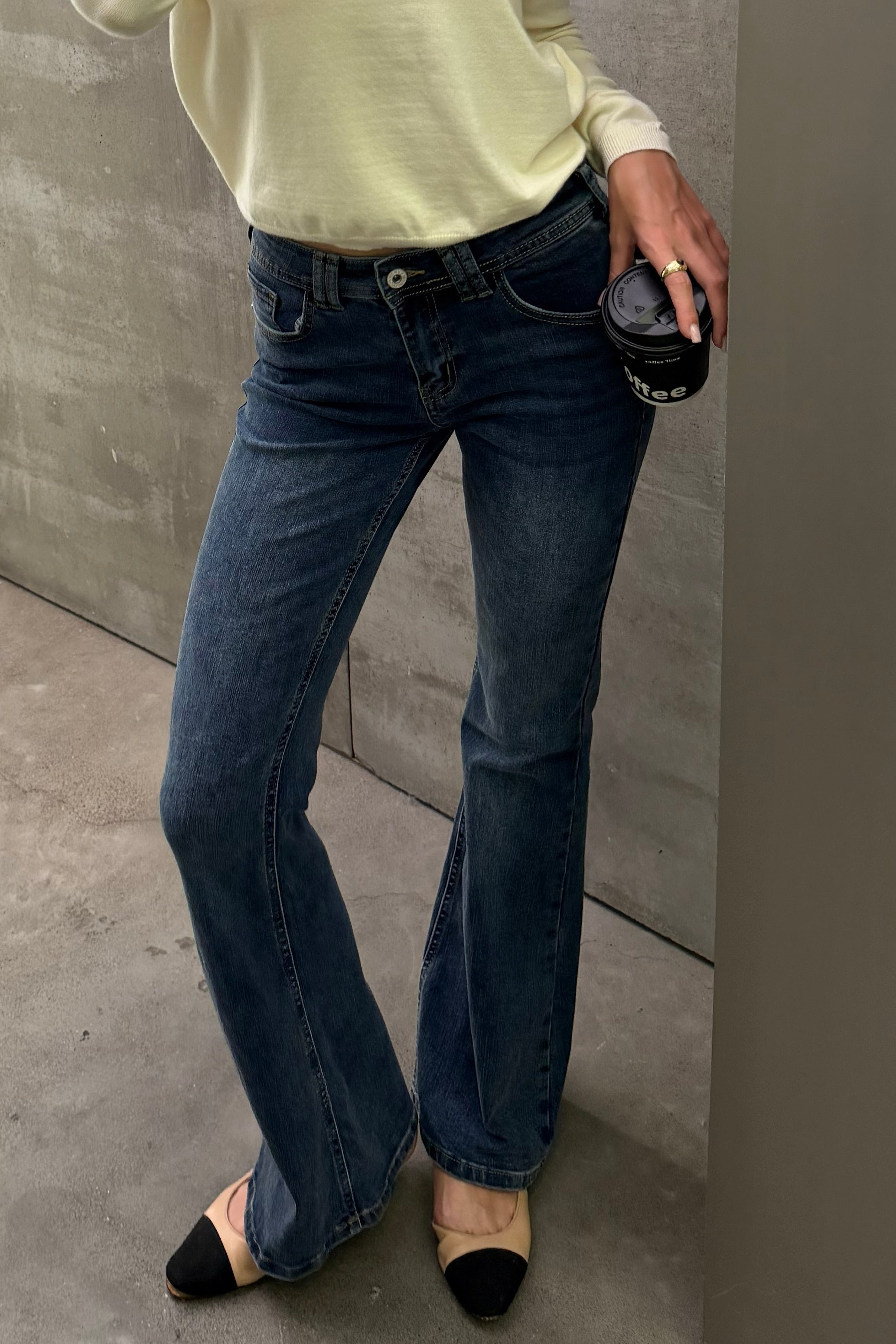 Bootcut Flare Stretch Jeans Wings 5102-1