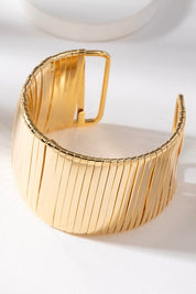 Armband Cuff Lined Glow Goud