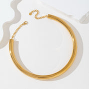 Ketting Tube Choker Goud