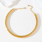 Ketting Tube Choker Goud