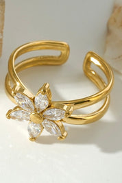 Ring Bloemmotief Goud