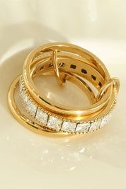Ring Cube Layers Goud