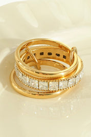 Ring Cube Layers Goud