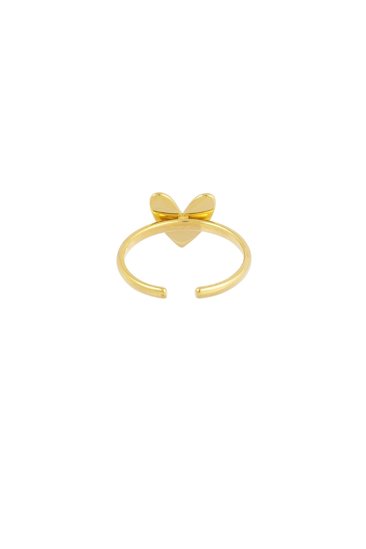 Ring klassieke liefdes goud dames ring klein hartje stainless steel waterproof Yewang Ladylike Fashion