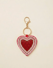 Sleutelhanger Kralen Hart