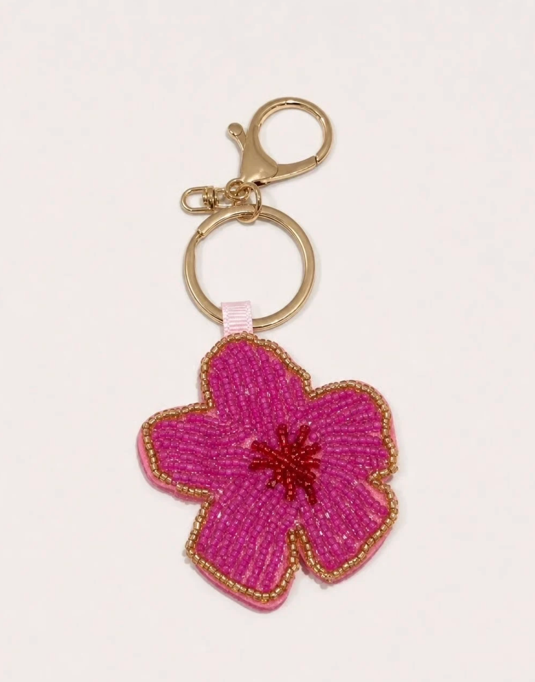Sleutelhanger Kralen Bloem