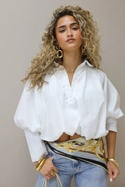 Sjaal motief taupe accessoire als riem punt sjaal voor op jeans