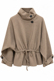 Cape Jas Hoge Kraag Taupe