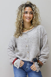 Armband plastic rond donker bruin resin dames armband