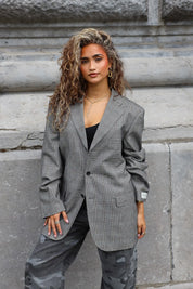 Grijze reworked vintage blazer uit de Atelier Series