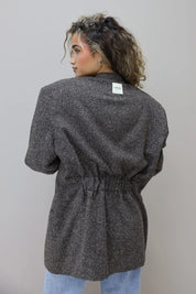 achterkant reworked blazer bruin