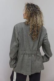 achterkant reworked blazer bruin gevoerd