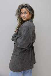 reworked blazer bruin zijaanzicht tweede