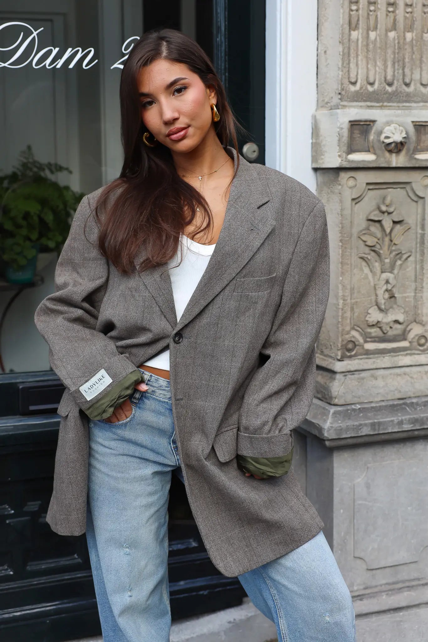 Atelier Series reworked blazer khaki dames