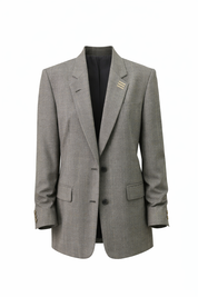 Vrijstaand productbeeld van licht grijze vintage heren blazer