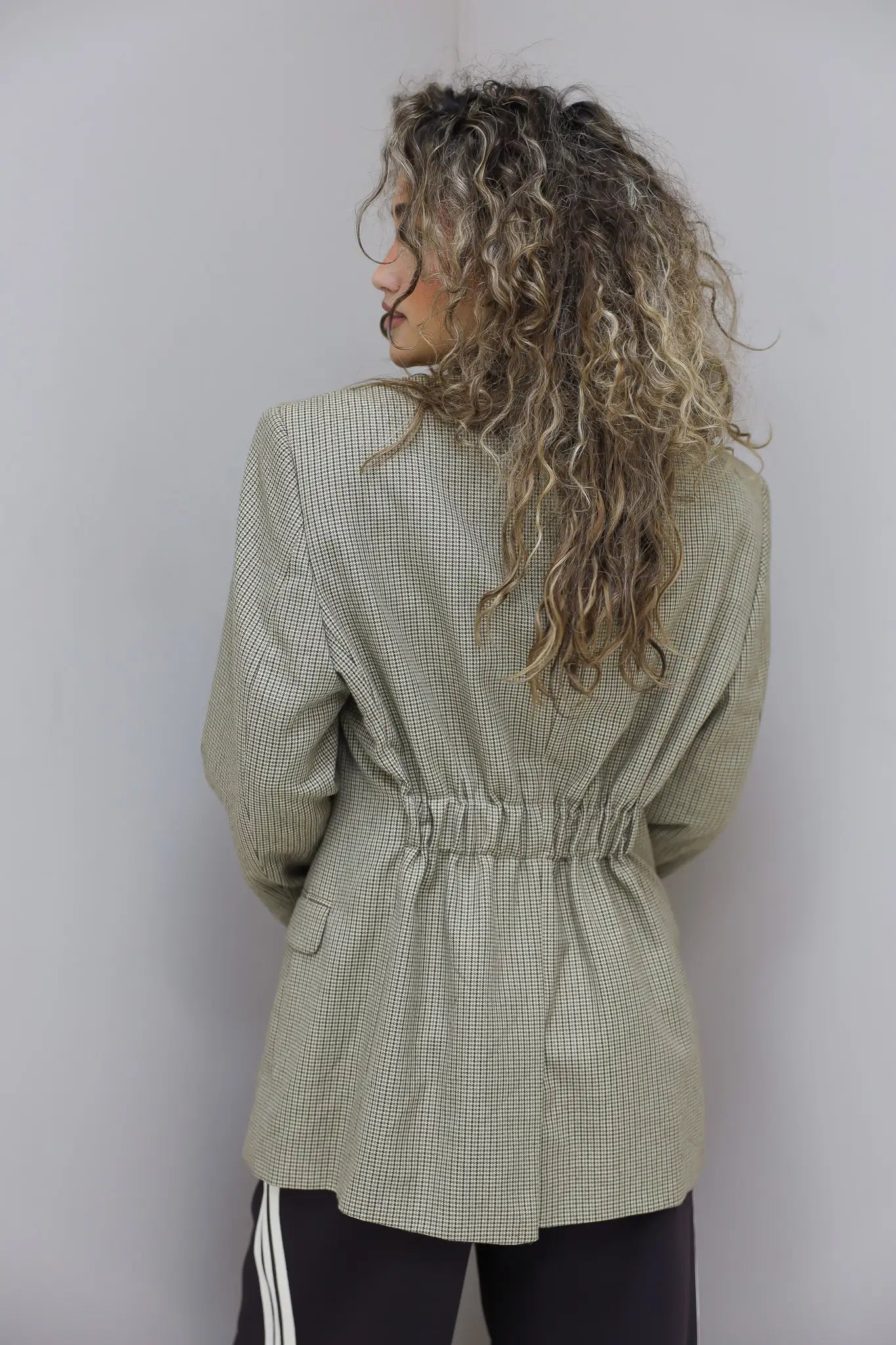 achterkant vintage ralph lauren blazer khaki