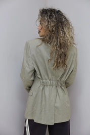 achterkant vintage ralph lauren blazer khaki