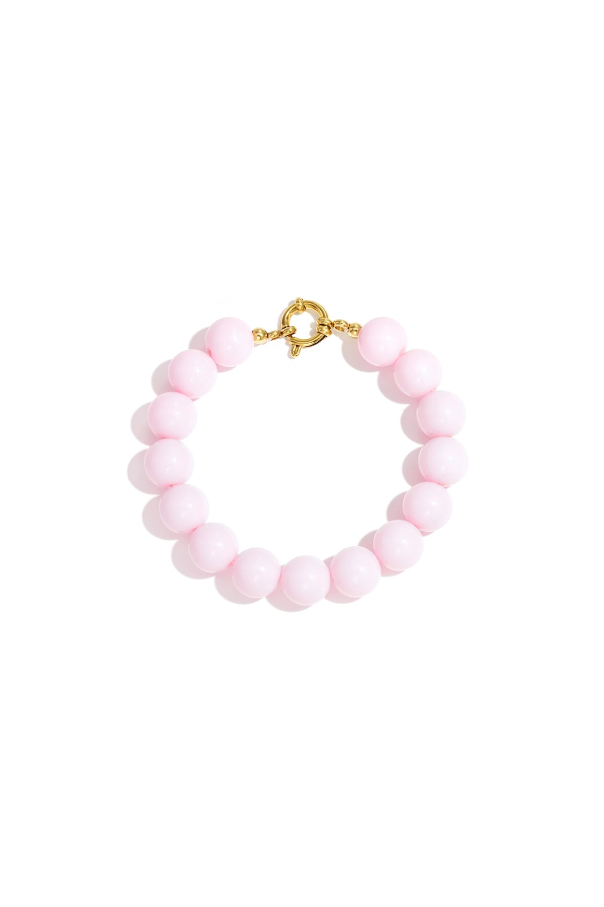 Armband Kralen Rond Roze