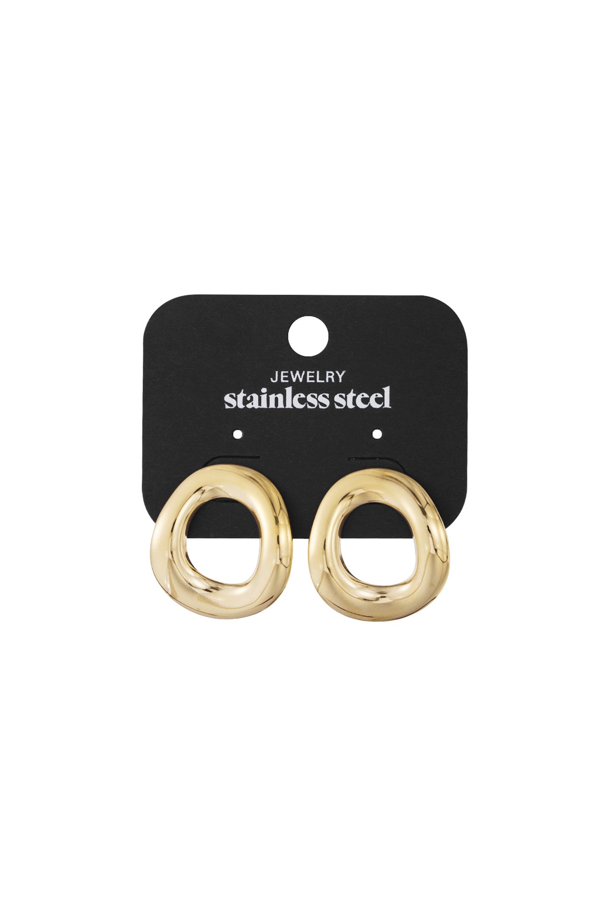 Oorbellen Organic Hoops Goud