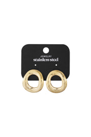 Oorbellen Organic Hoops Goud